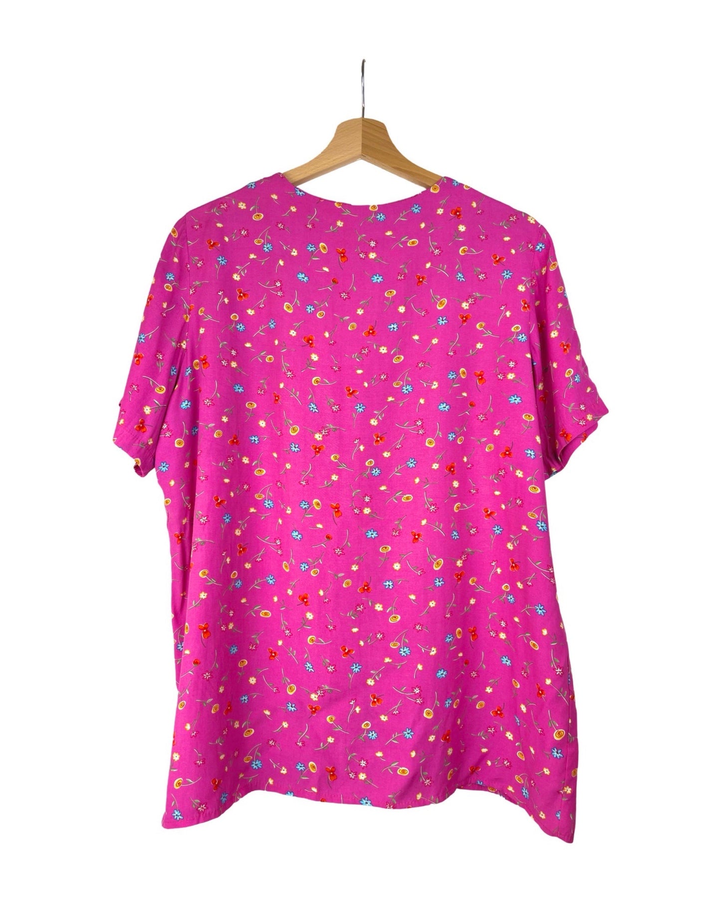 Vintage Blouse met bloemen - L - Petit Paris Vintage