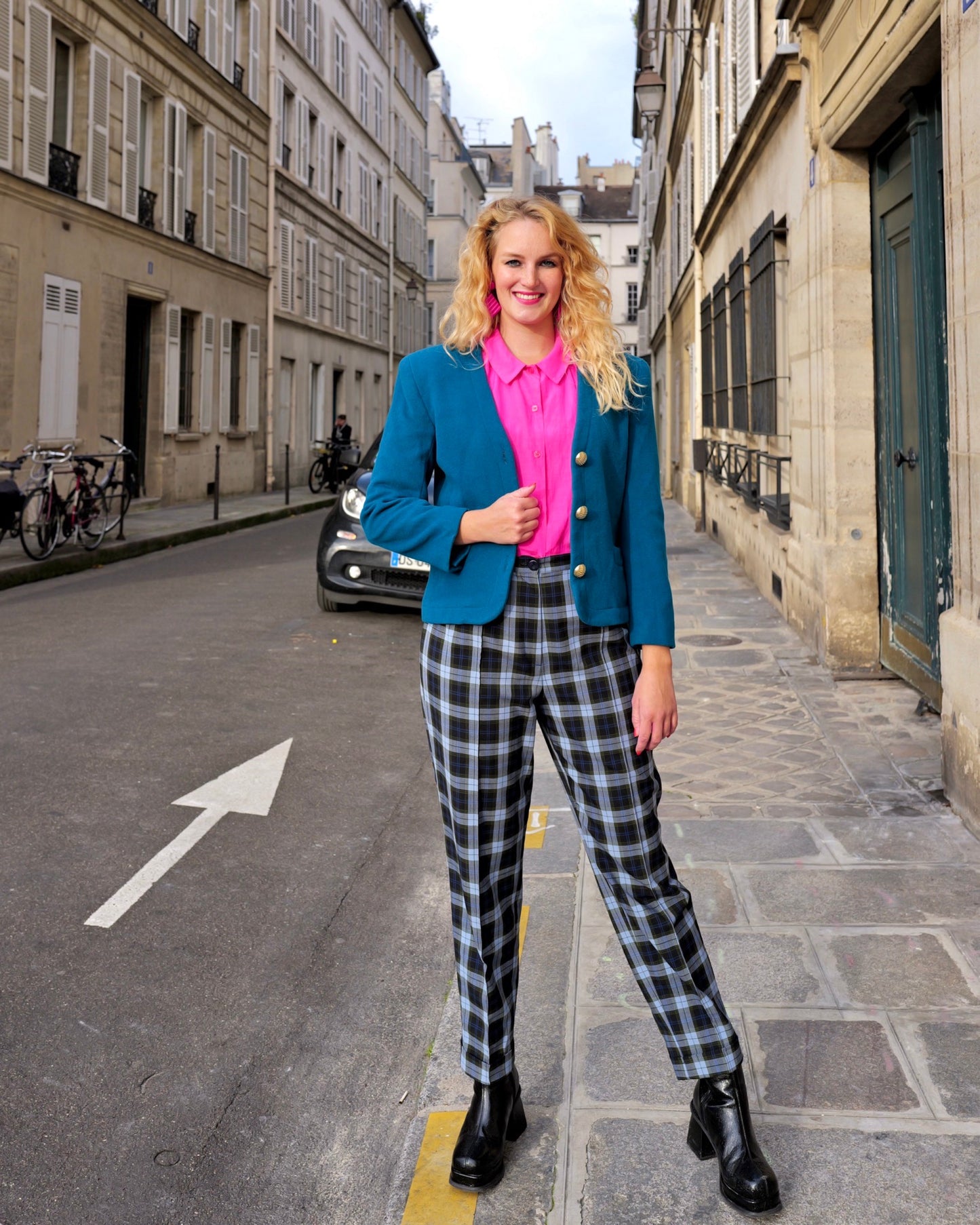 Vintage Geruite pantalon - L - Petit Paris Vintage