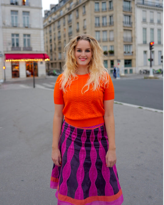 Oranje vintage top - S