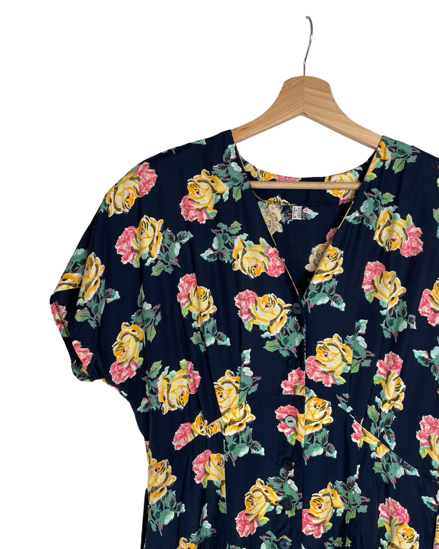 Vintage Midi bloemenjurk - M - Petit Paris Vintage