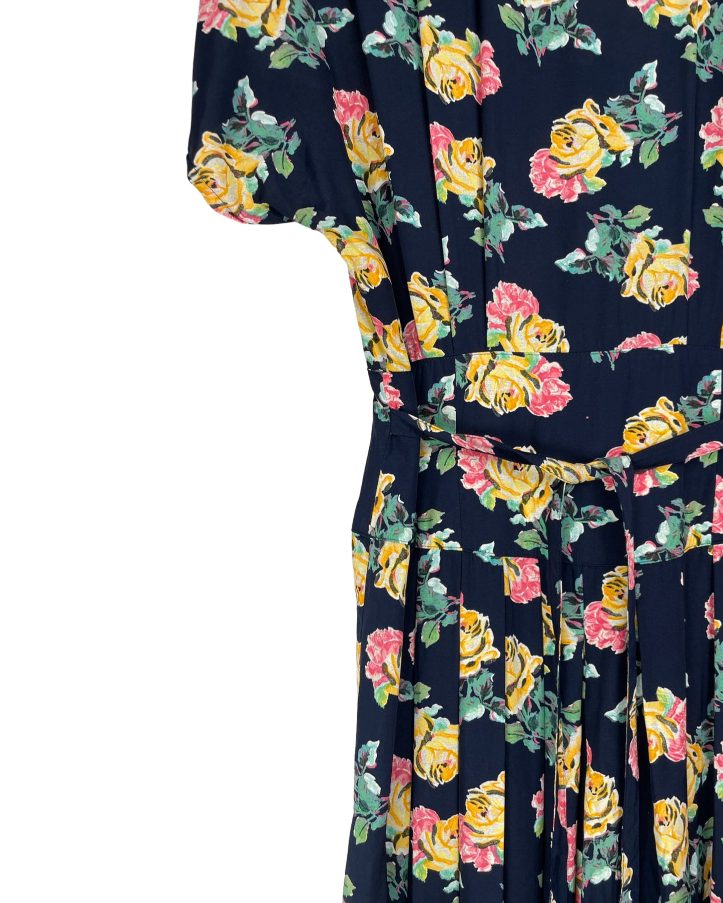 Vintage Midi bloemenjurk - M - Petit Paris Vintage
