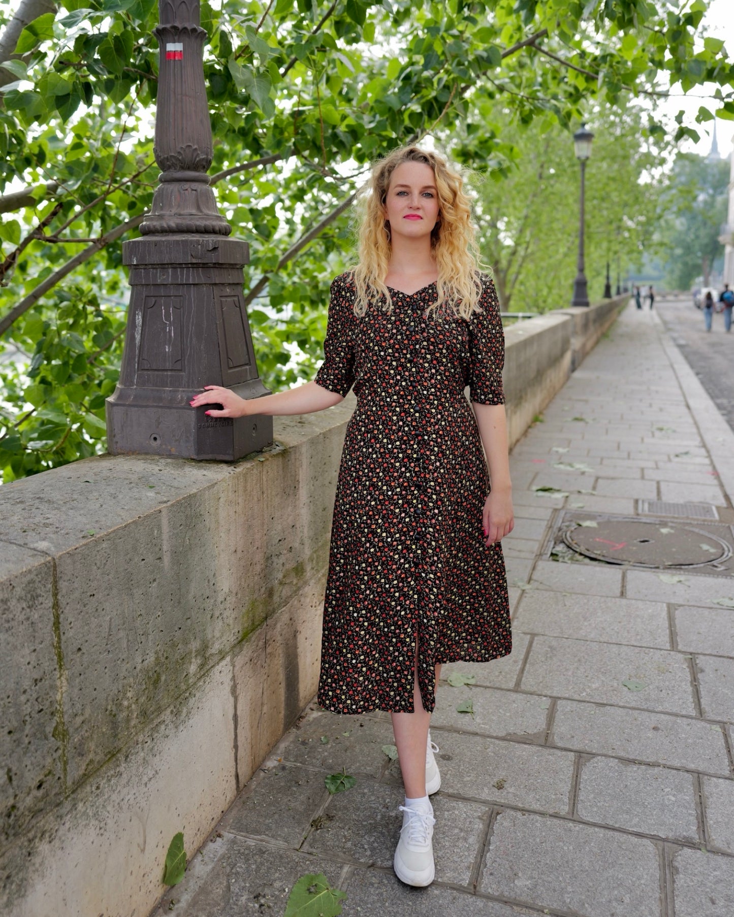 Viscose bloemenjurk - M/L