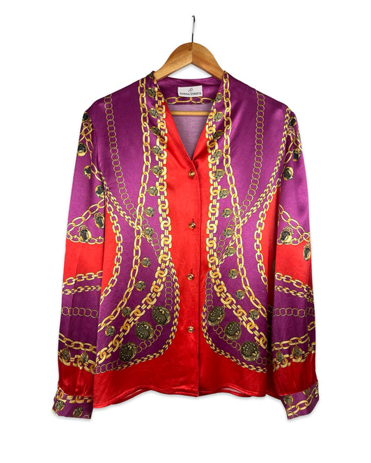 Jewel print blouse - XL