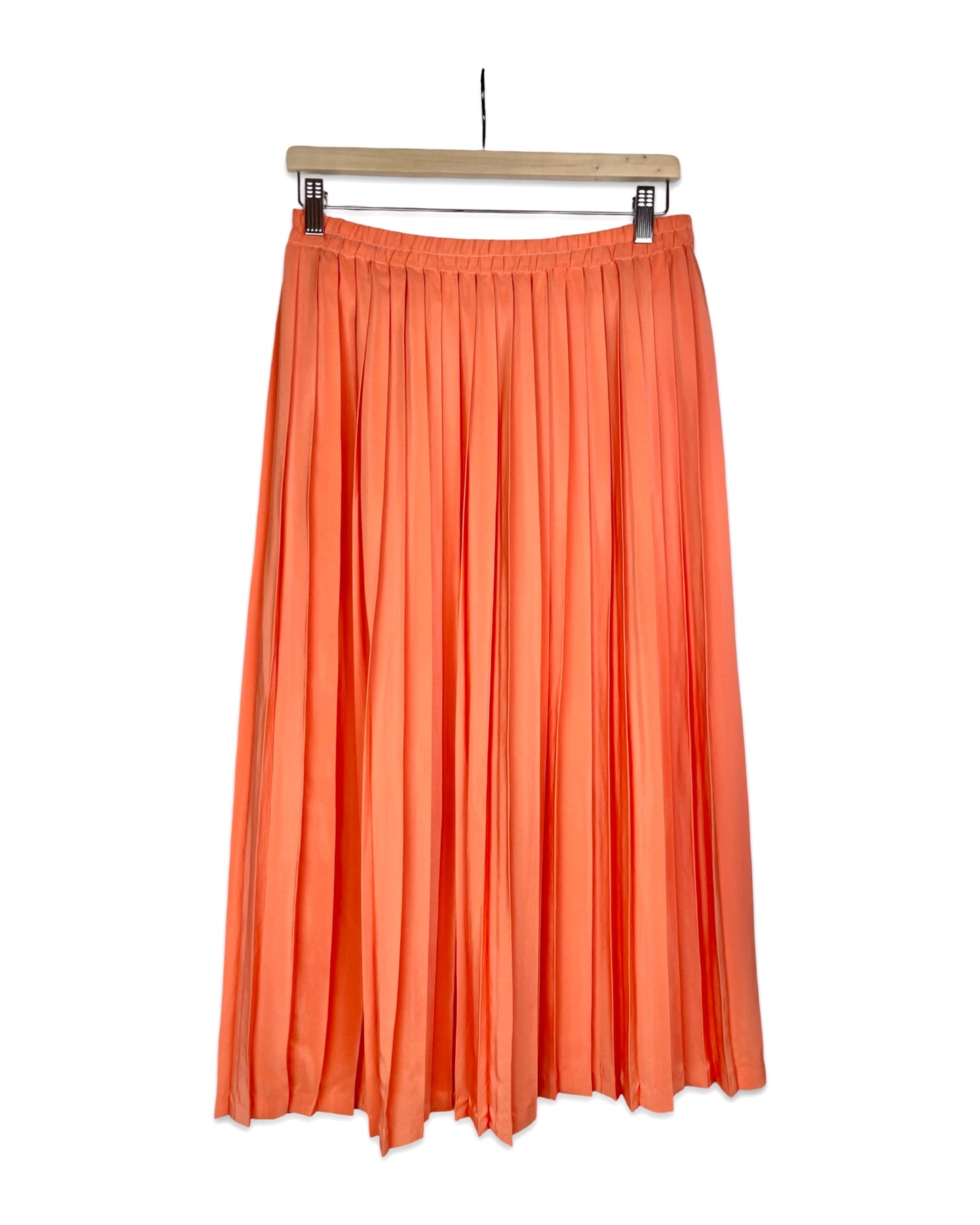 Vintage Peachy plissérok - M - Petit Paris Vintage