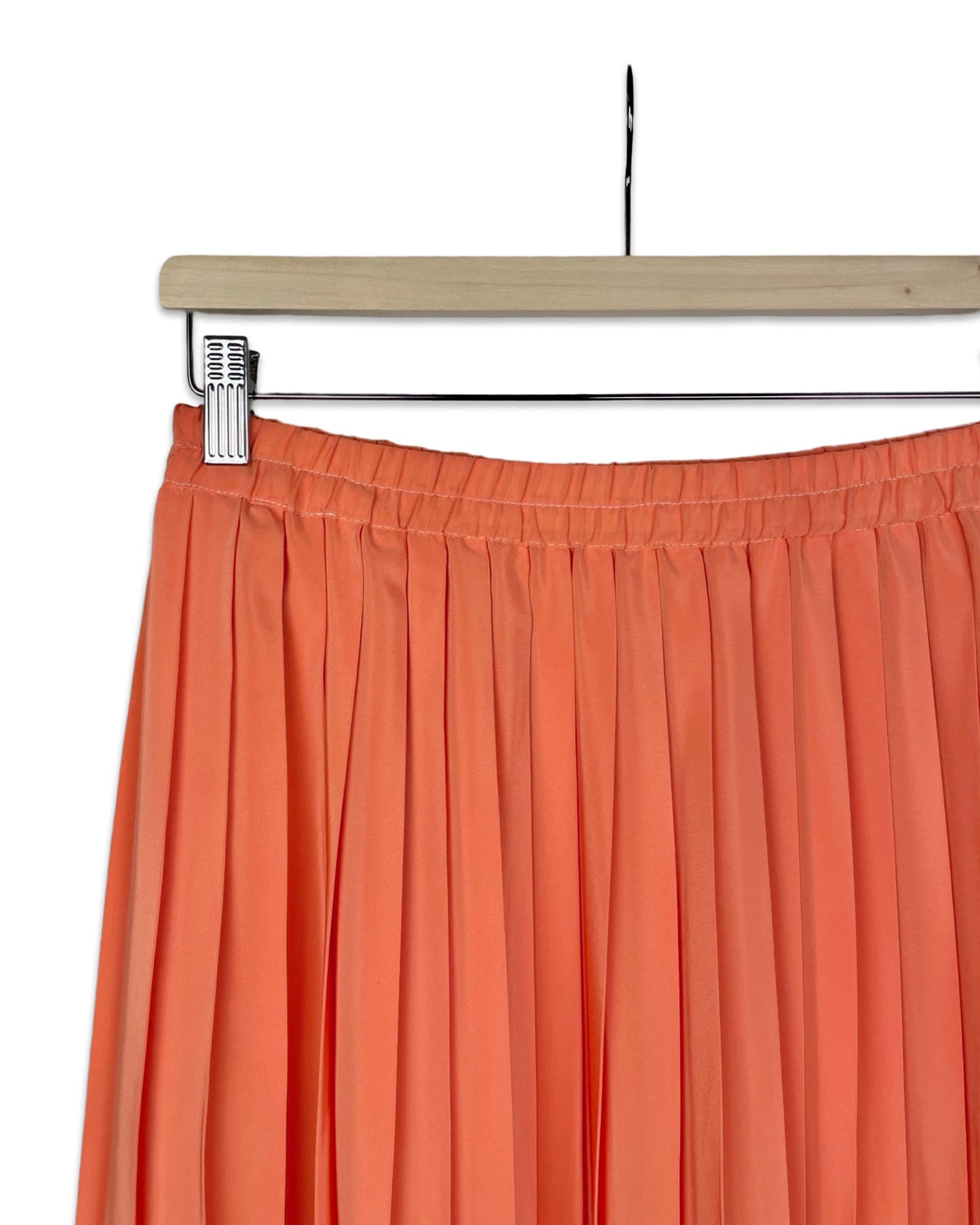 Vintage Peachy plissérok - M - Petit Paris Vintage