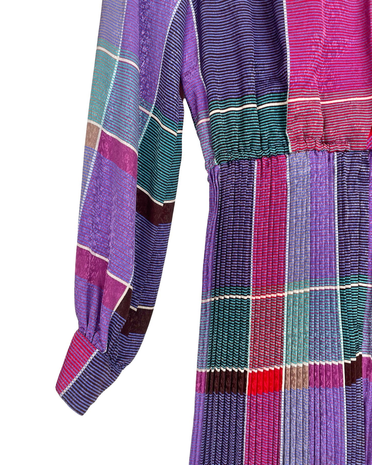 Vintage Colourblock jurk - S - Petit Paris Vintage