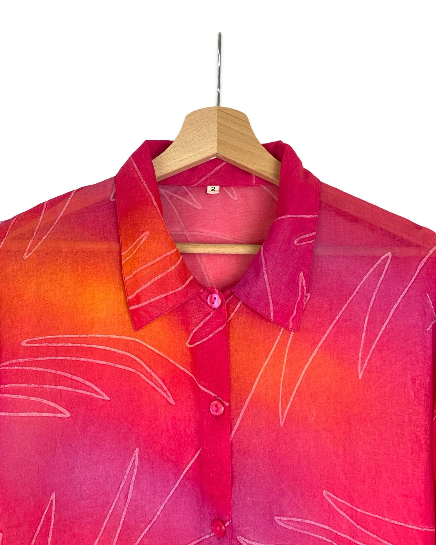 Vintage Kleurrijke blouse - XL - Petit Paris Vintage