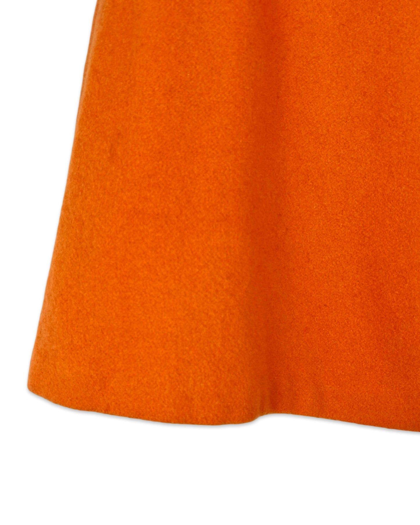 Vintage oranje wollen minirok - M