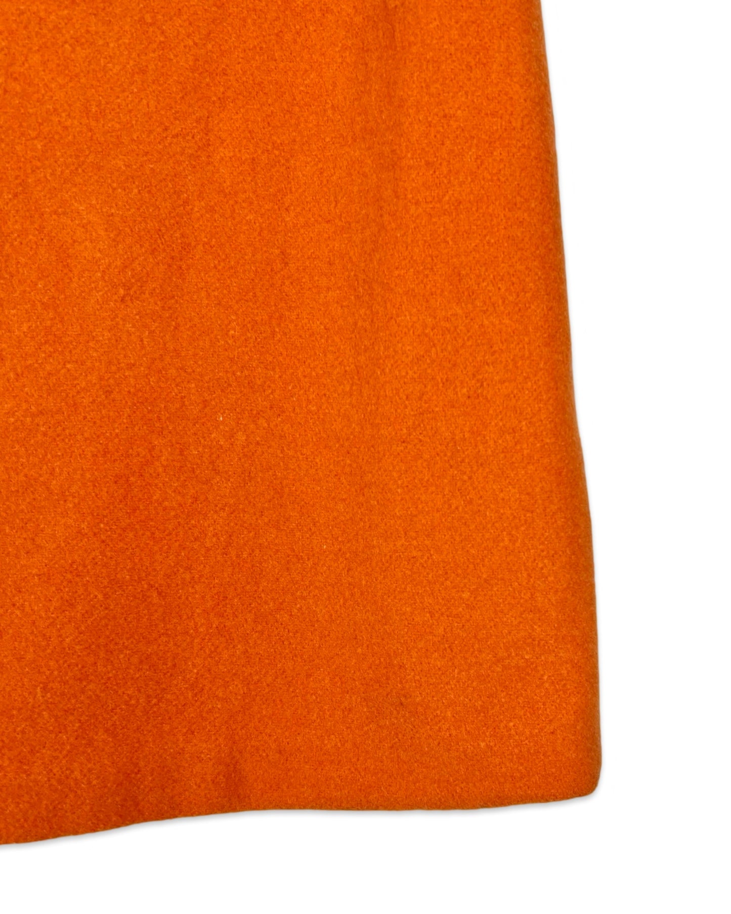 Vintage oranje wollen minirok - M