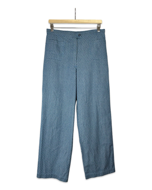 Vintage high waist jeans met stippen - S/M