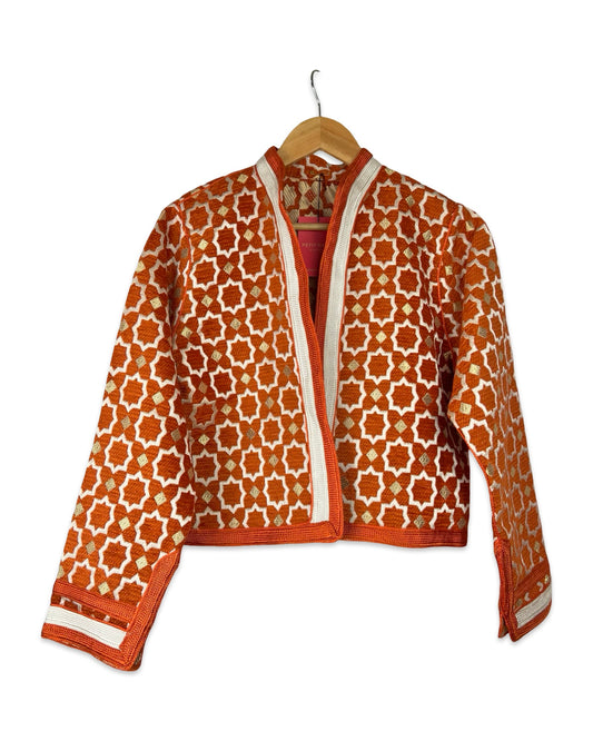 Marrakesh korte blazer oranje - S