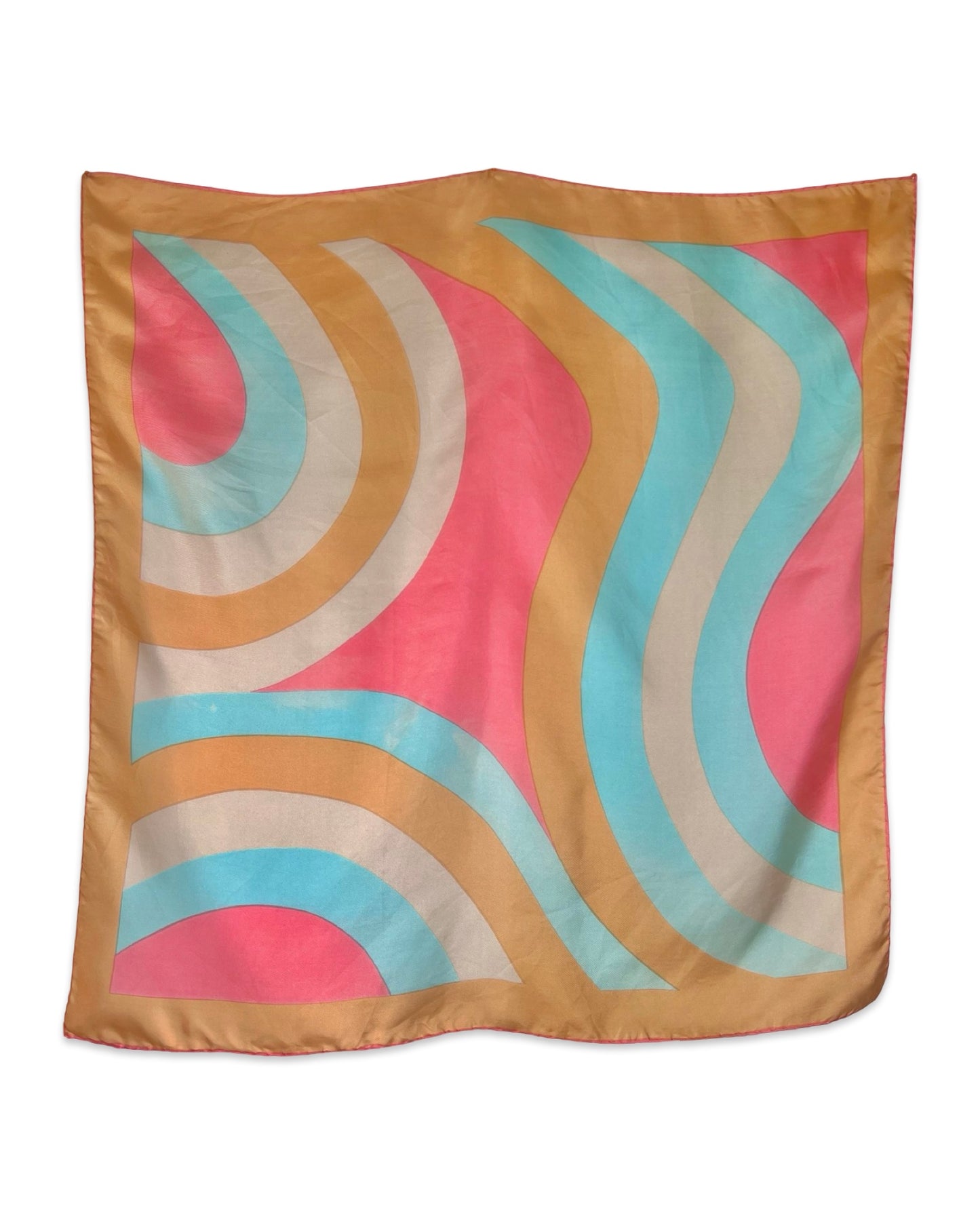 Zijden sjaal met retroprint - One size