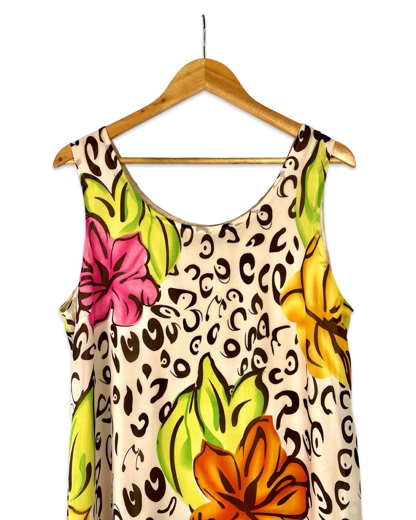 Vintage jurk met print - L