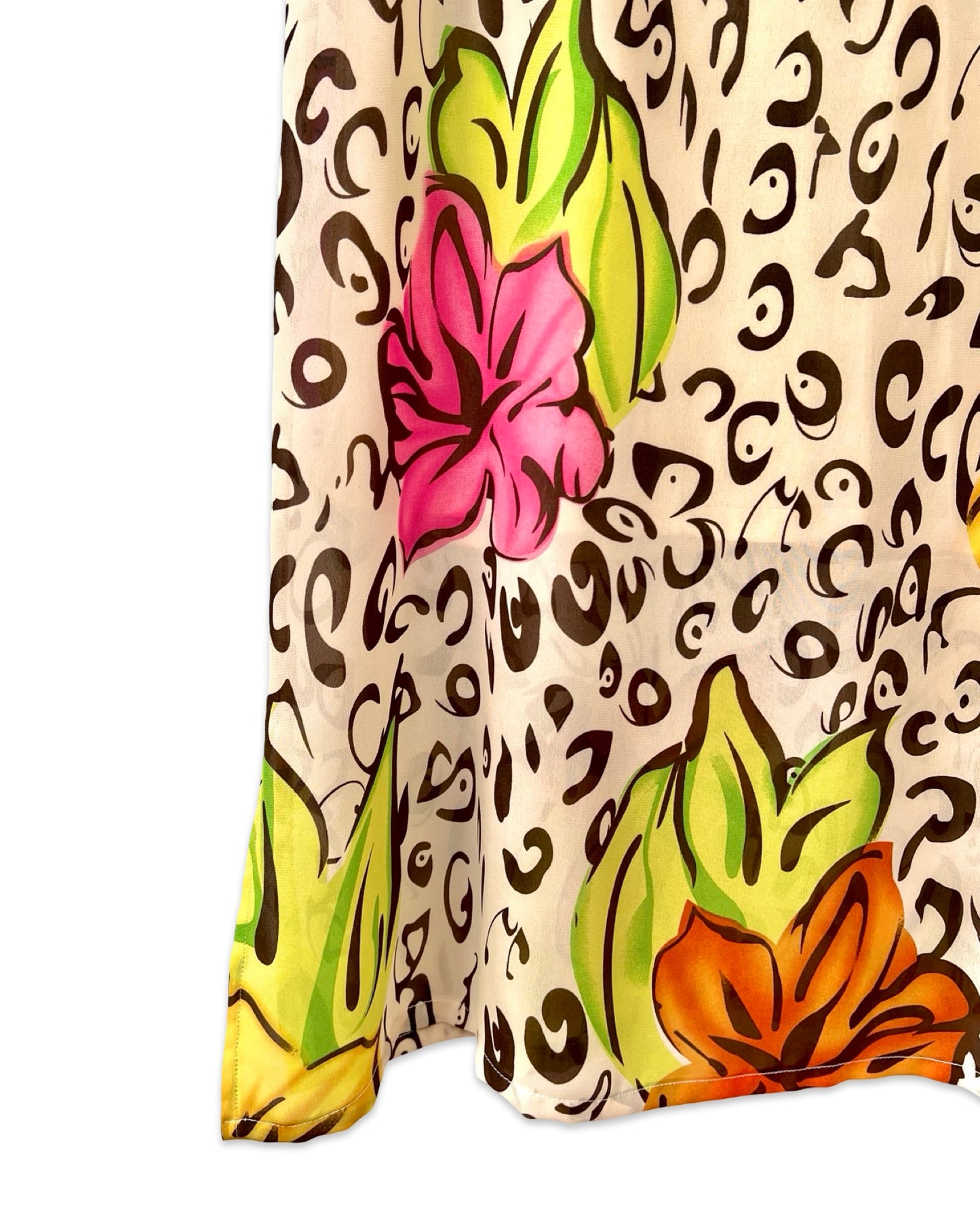 Vintage jurk met print - L