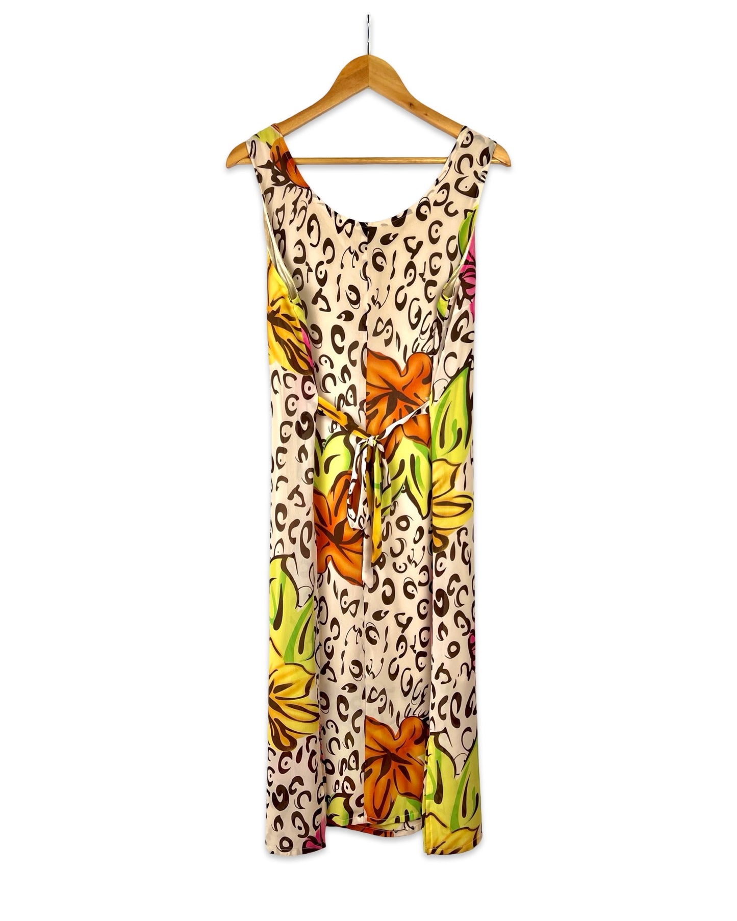 Vintage jurk met print - L