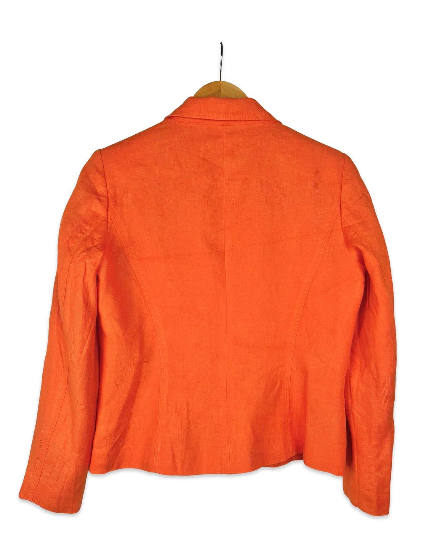 Linnen oranje blazer - S