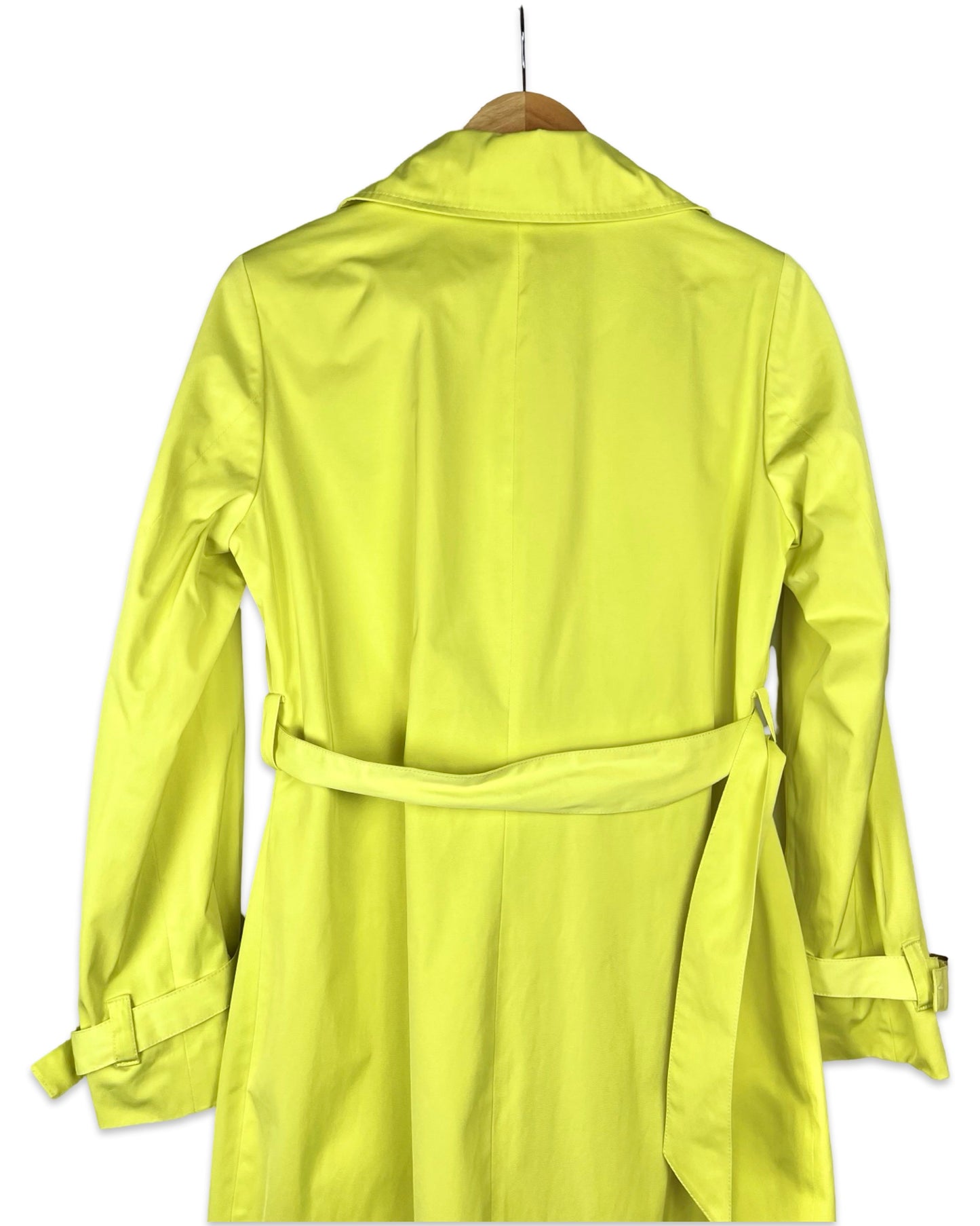 Highlighter gele trenchcoat - S