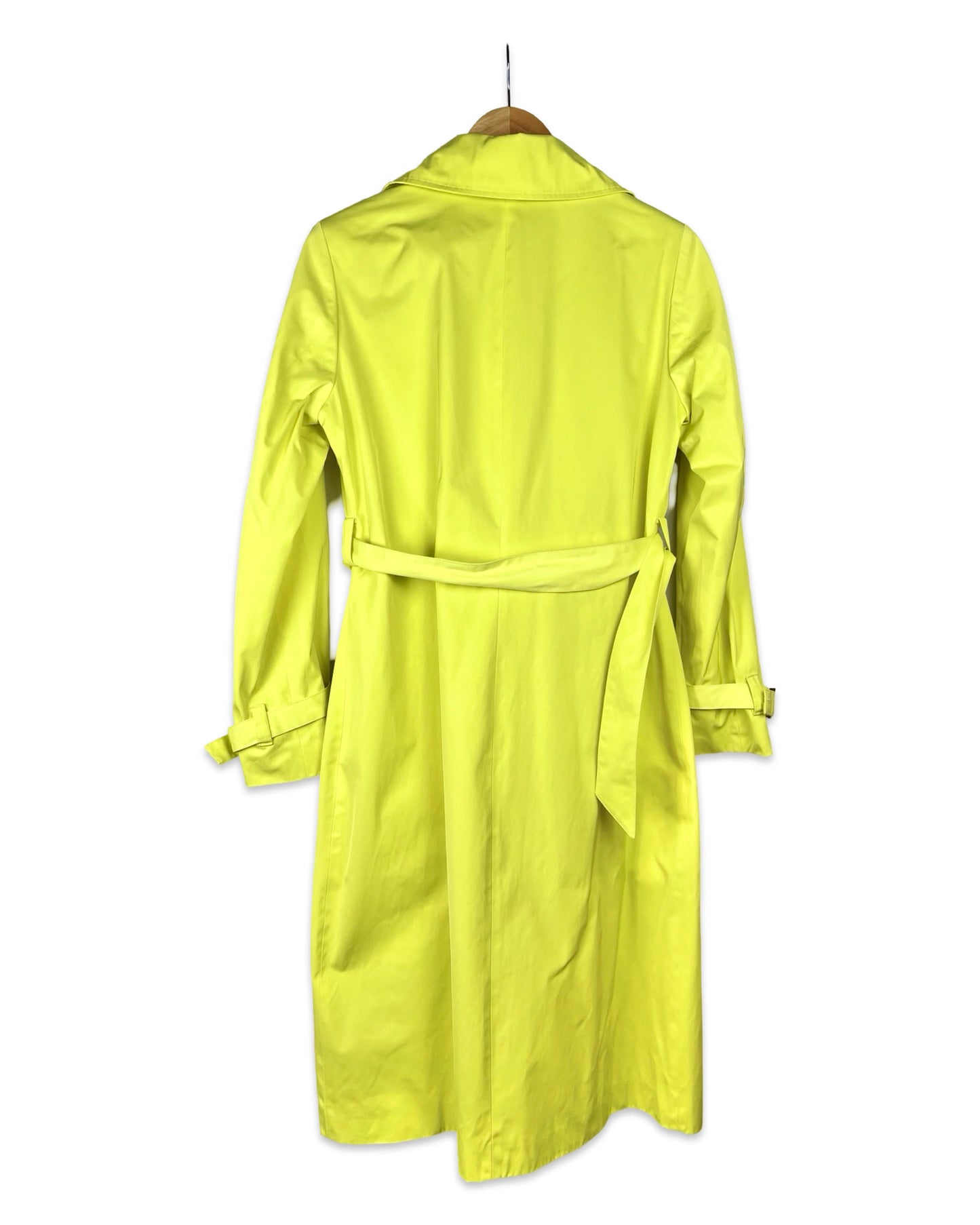 Highlighter gele trenchcoat - S