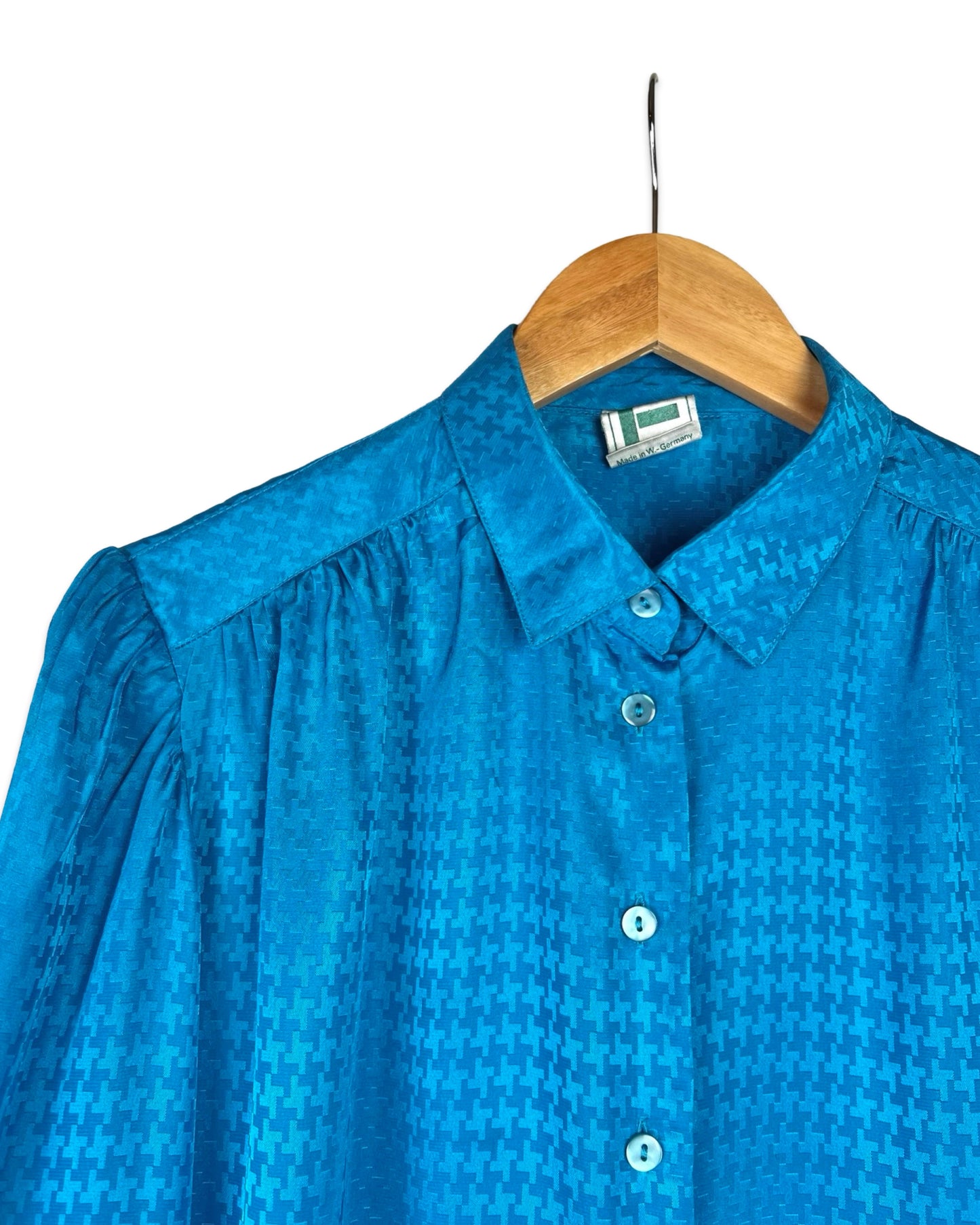 Vintage blouse met motief - XL