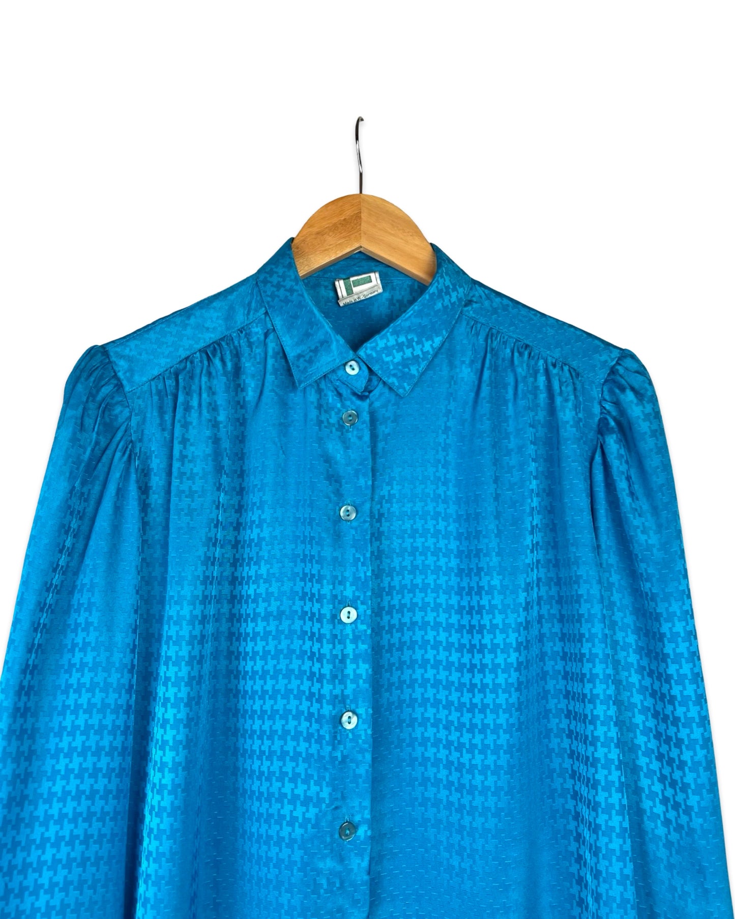 Vintage blouse met motief - XL
