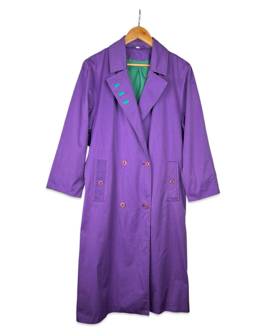 Purple vintage trench coat - M/L