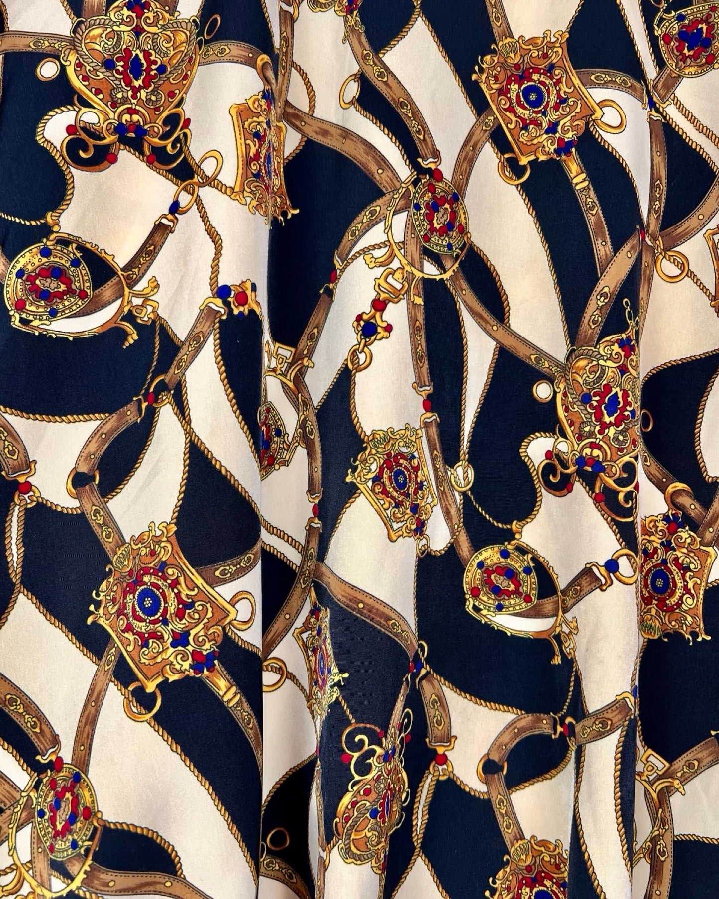 Vintage bomberjack in Versace stijl - L/XL