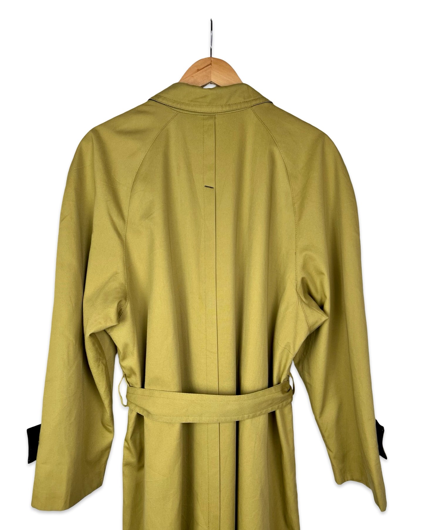 Vintage groene trenchcoat - L