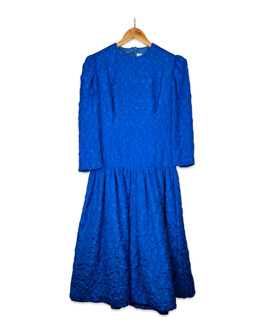 Cobalt blue vintage dress - M