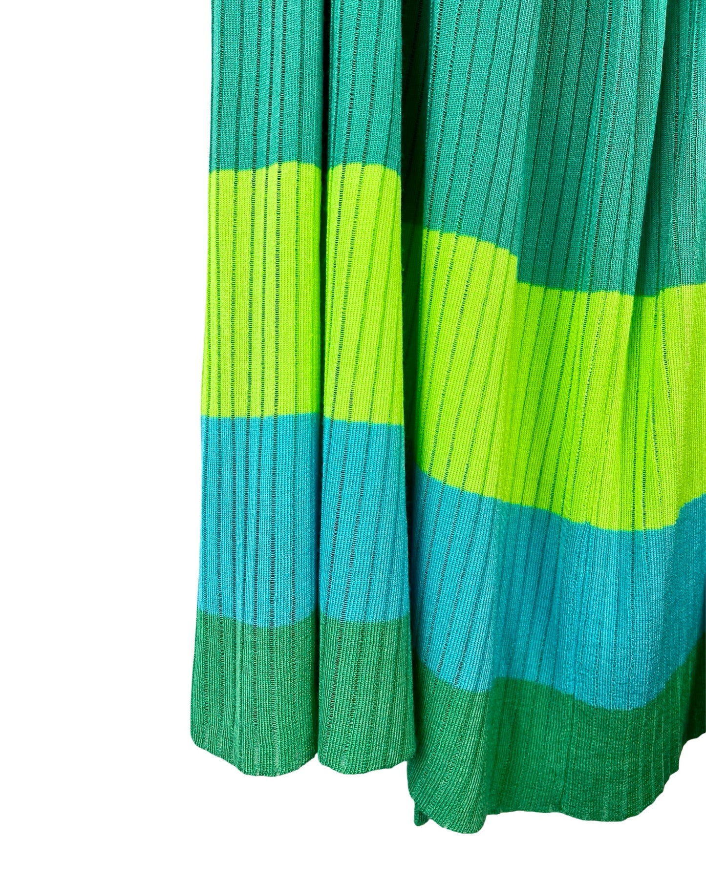 Vintage gebreide rok met strepen - M
