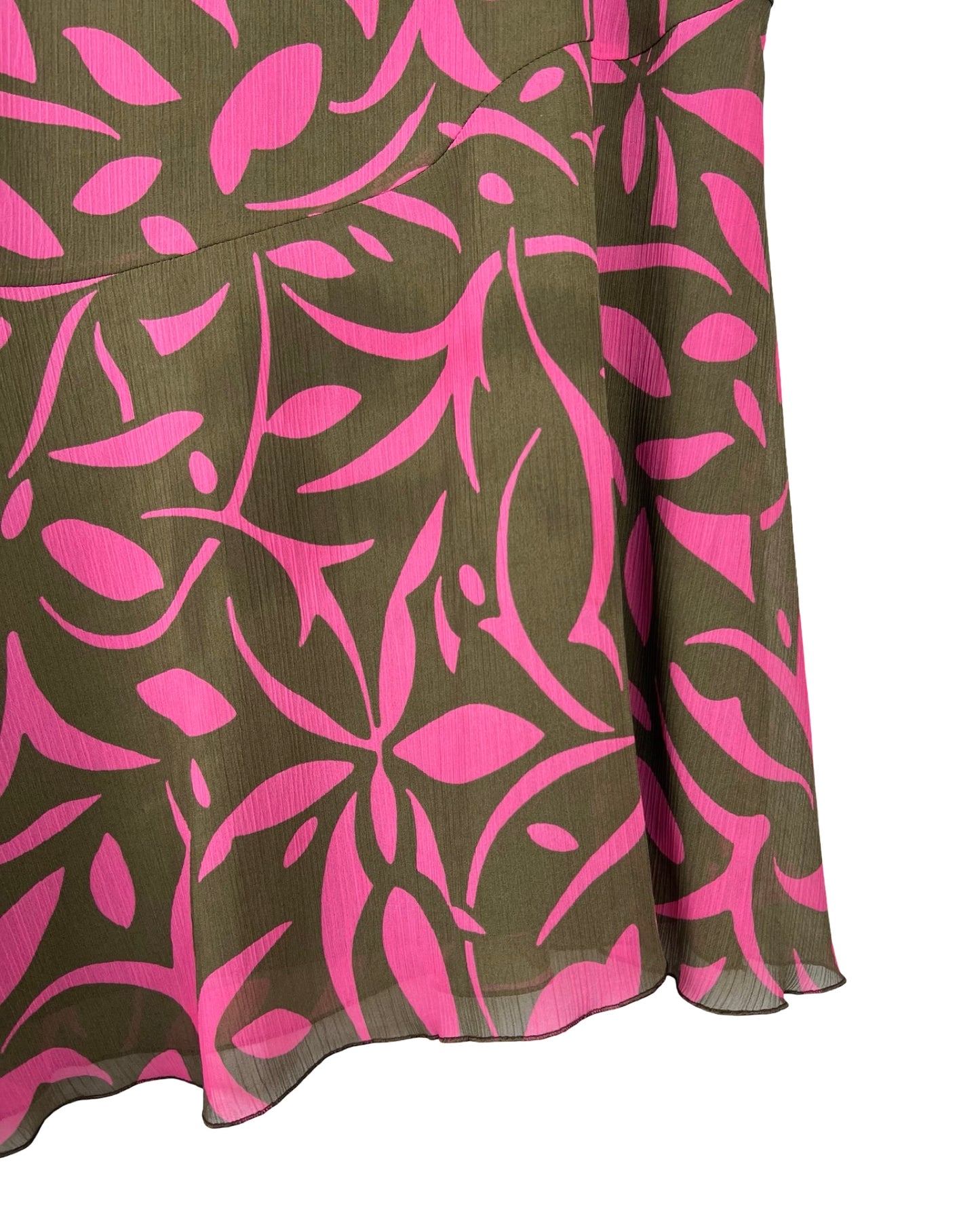 Asymmetrische vintage rok met print - XL