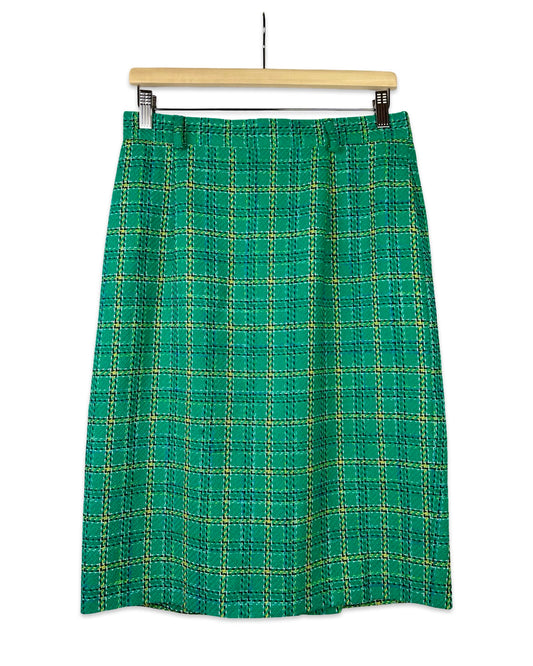 Vintage groene kokerrok - M