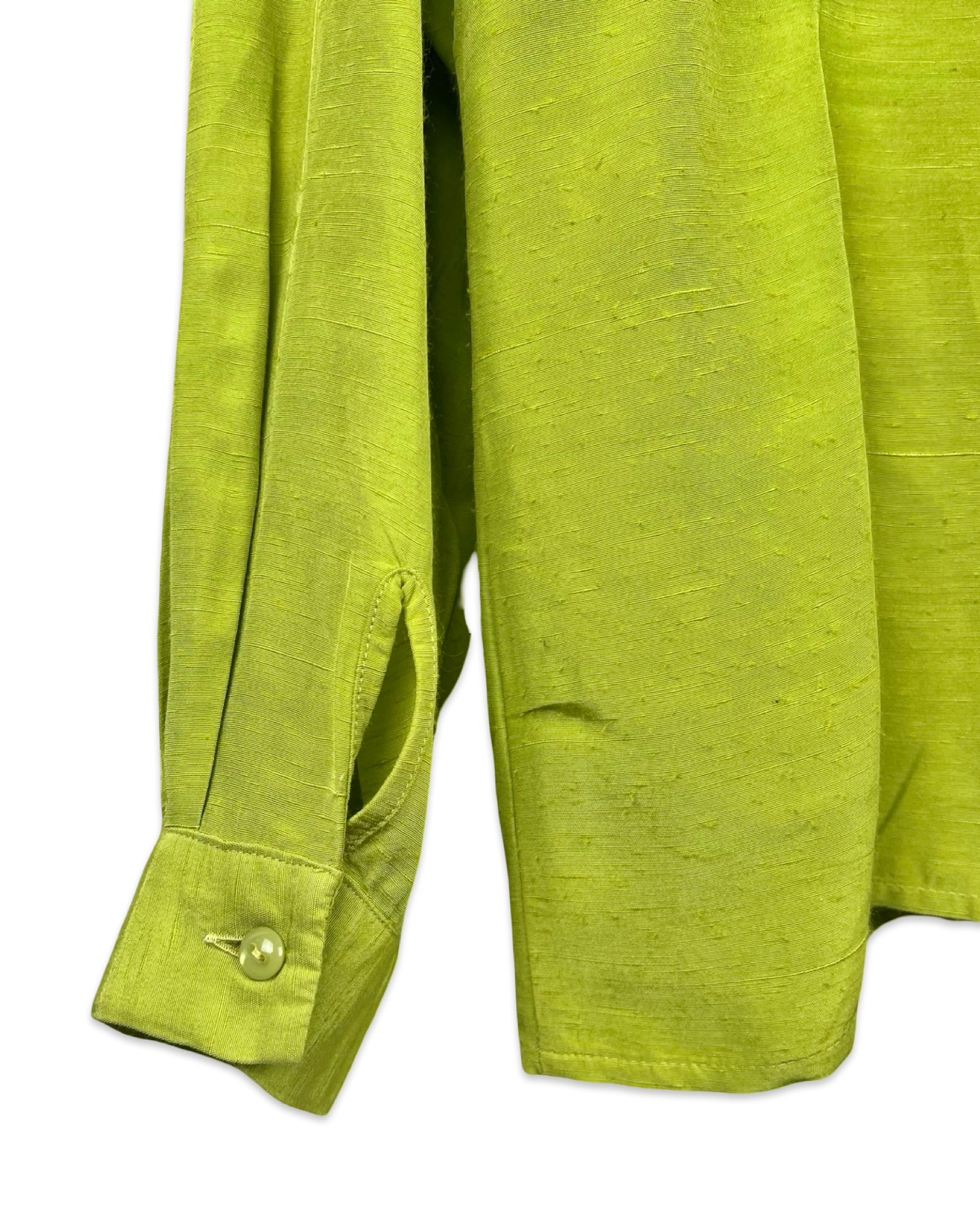 Limegroene vintage blouse - L