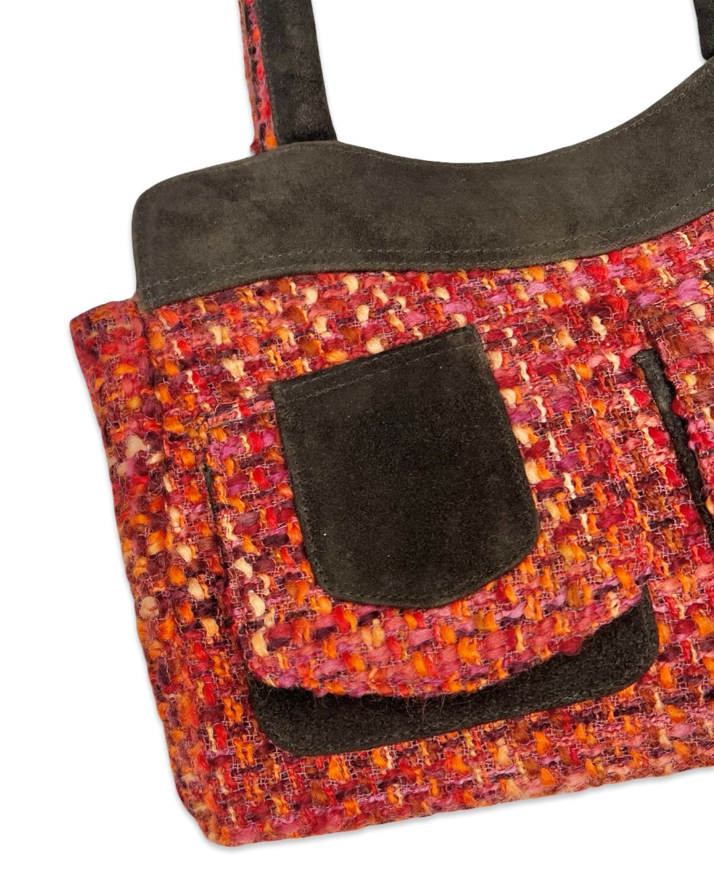 Vintage bouclé handtas