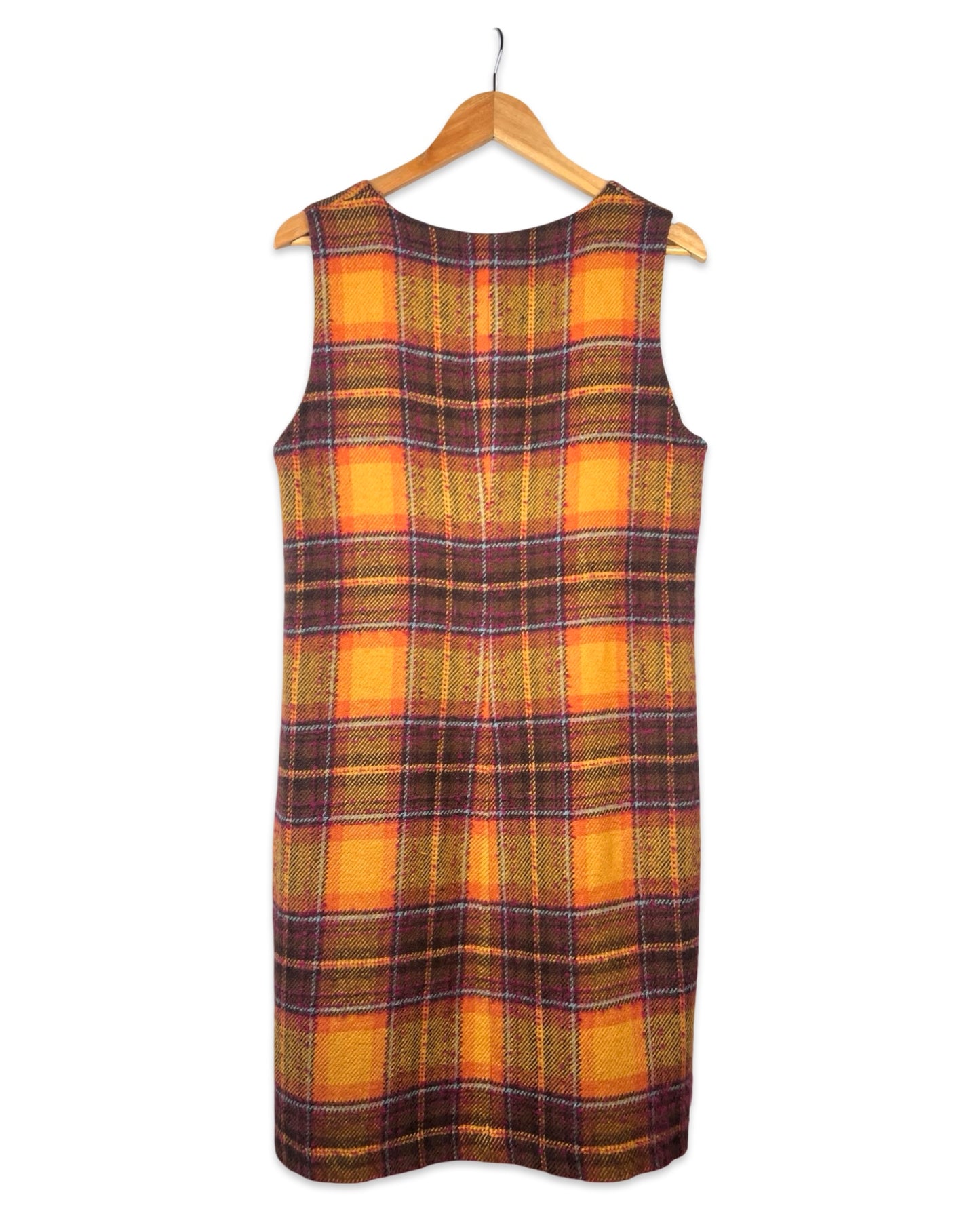 Geruite vintage jurk - L