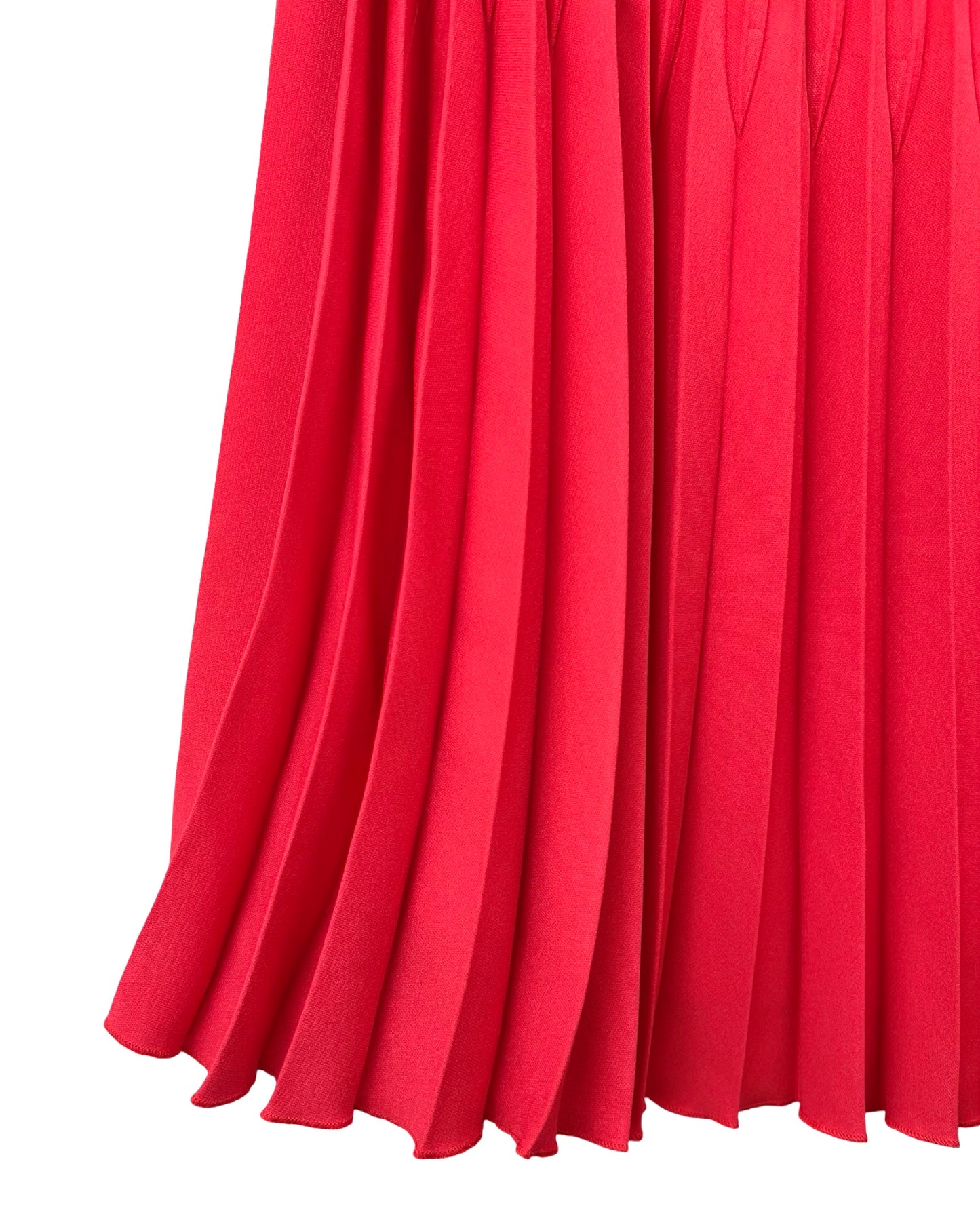 Vintage koraal plissé rok - L/XL