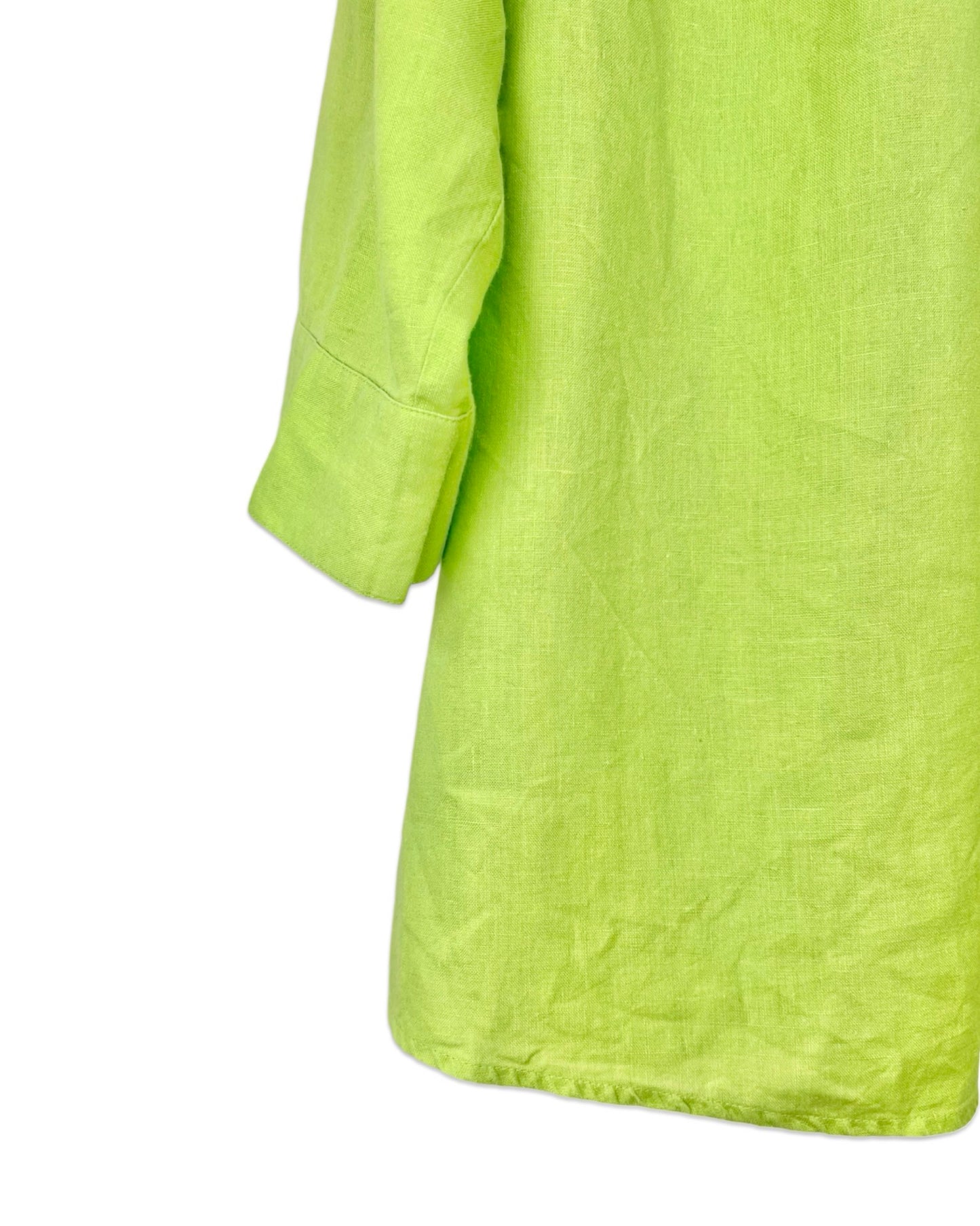 Groene linnen blouse - XL