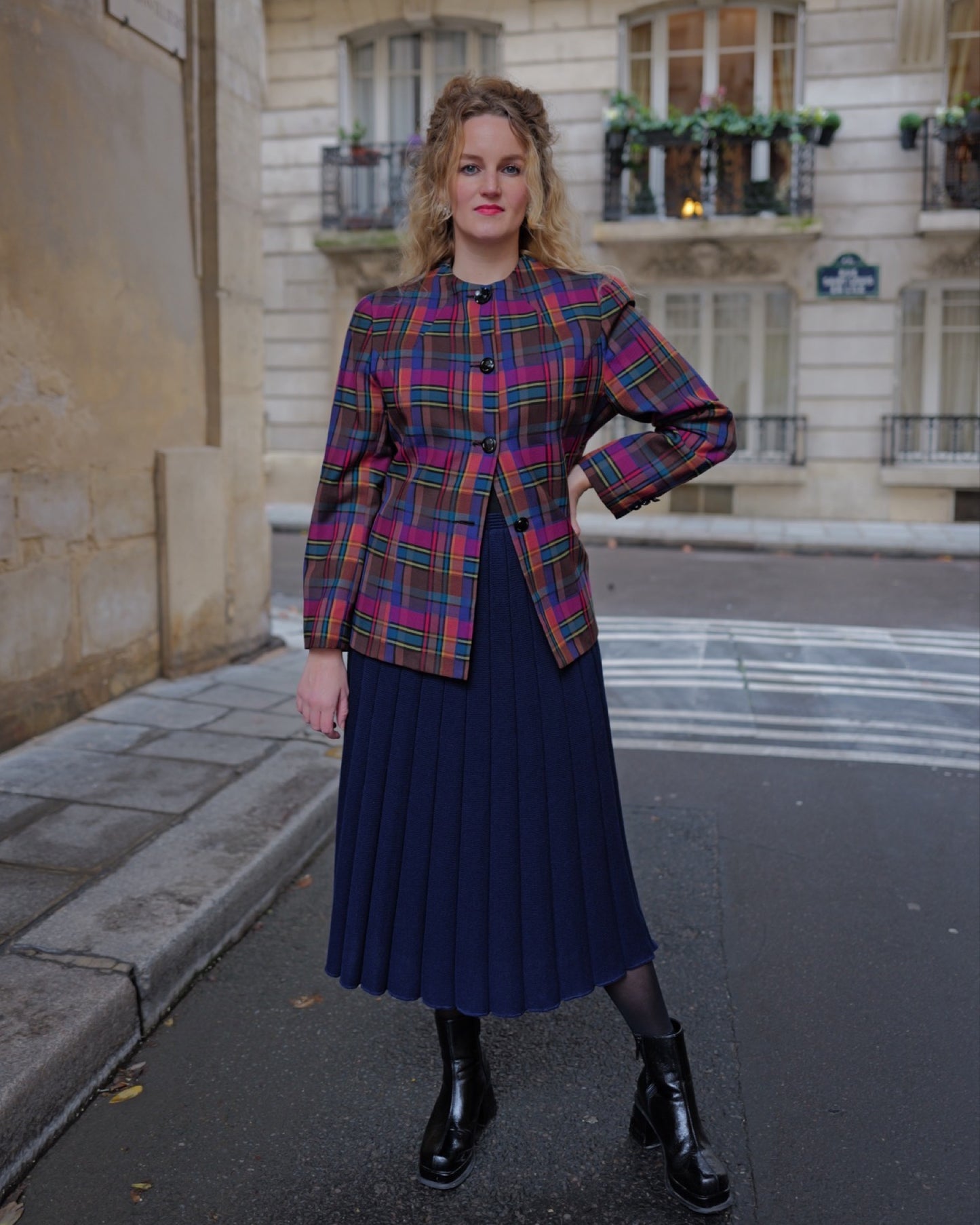 Vintage gebreide rok - M