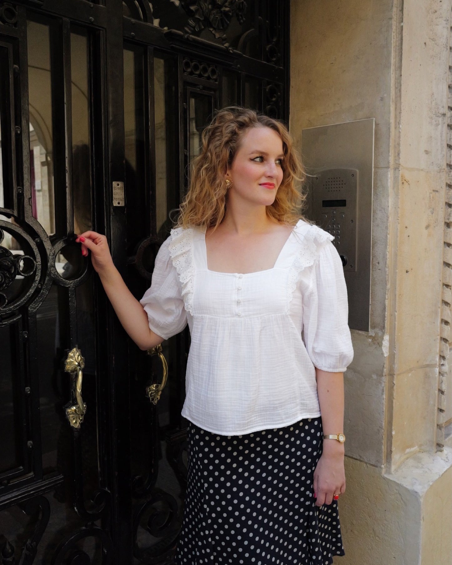 Mousseline blouse - M