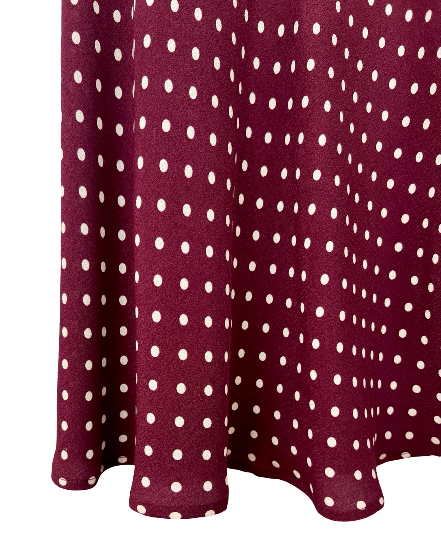 Viscose midirok met stippen - M