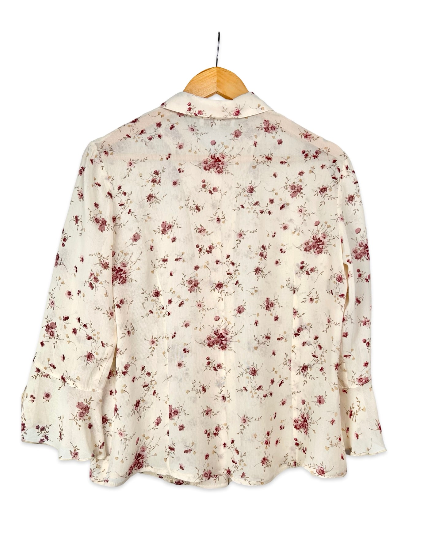 Vintage blouse met bloemenprint - M