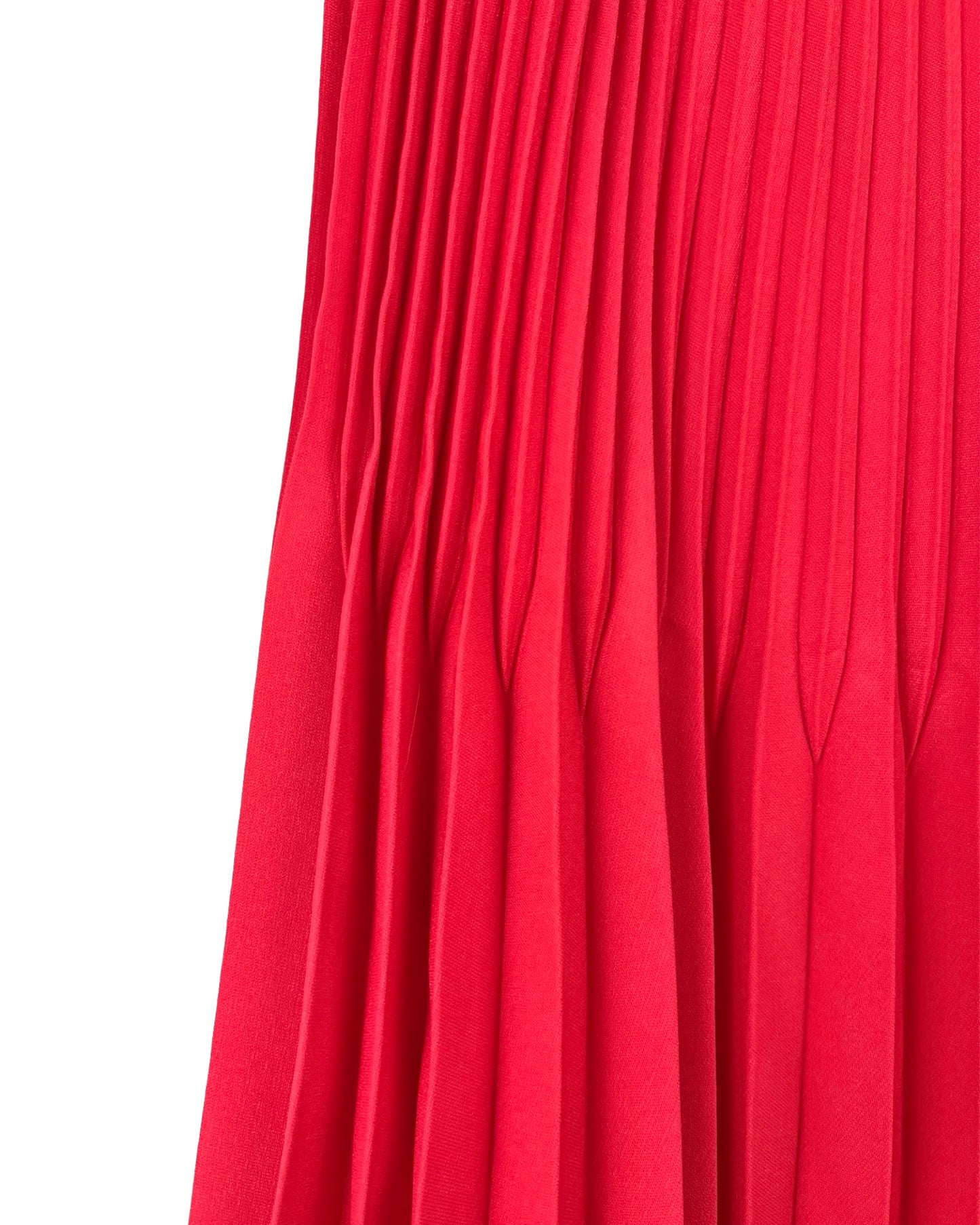 Vintage koraal plissé rok - L/XL