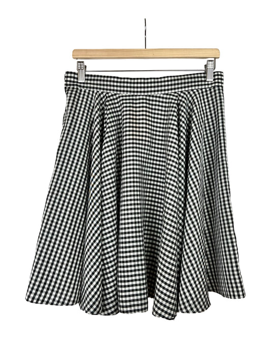 Brigitte Bardot zwierige gingham rok - M