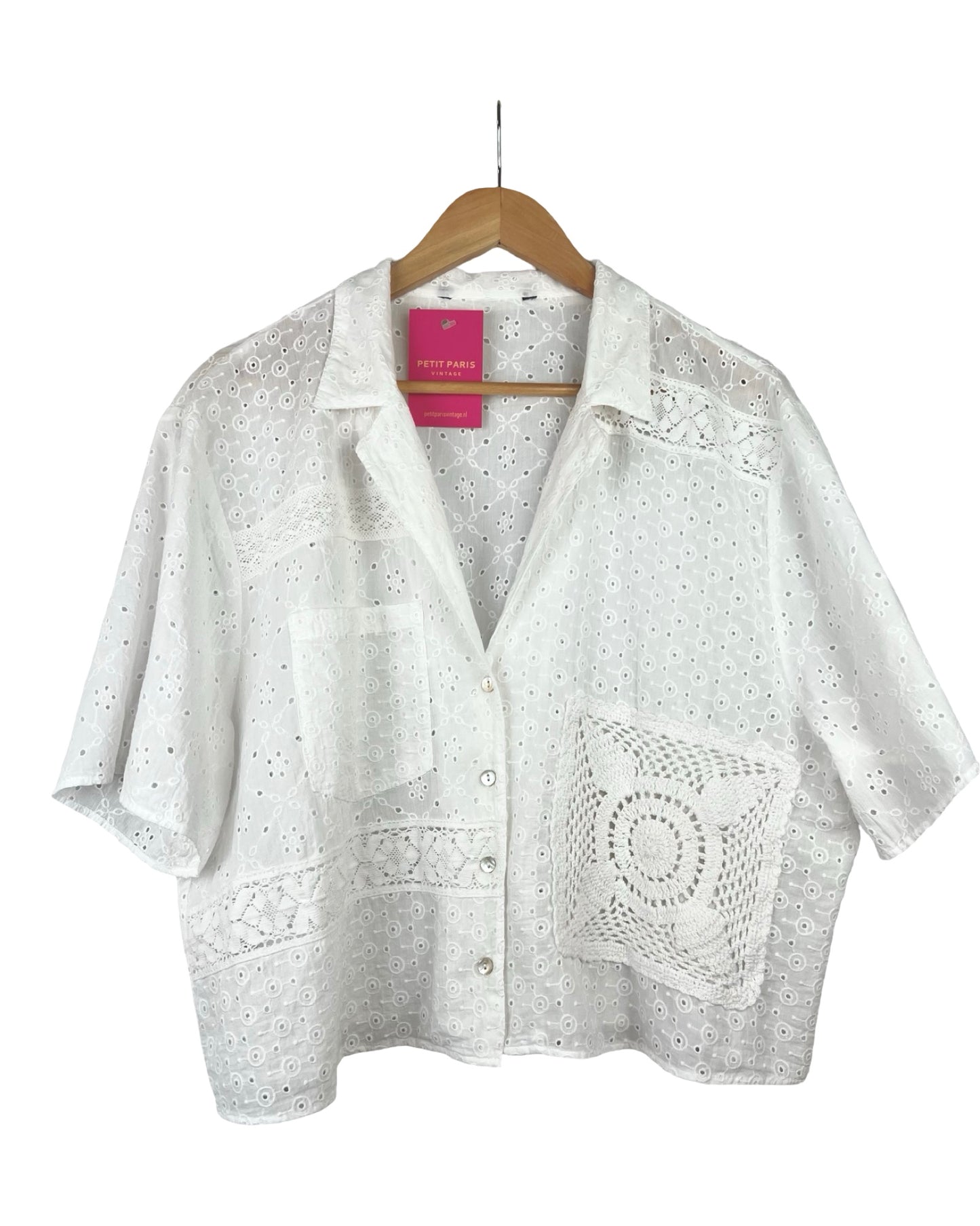 Broderie blouse - XXL