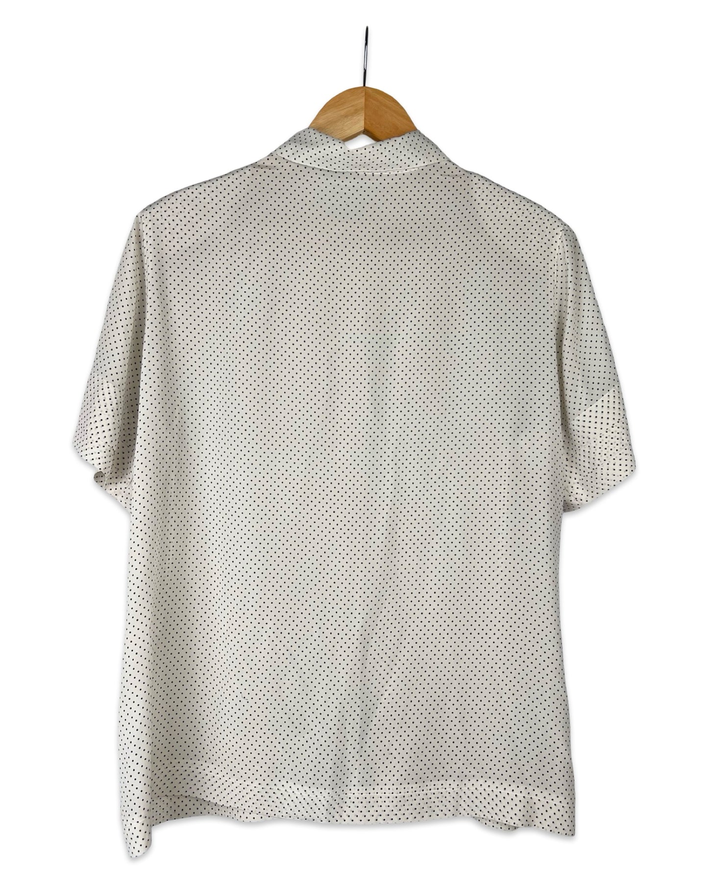 Zijden blouse met stipjes - L