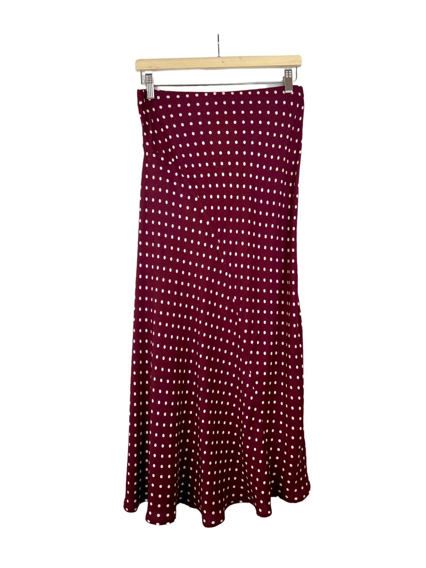 Viscose midirok met stippen - M