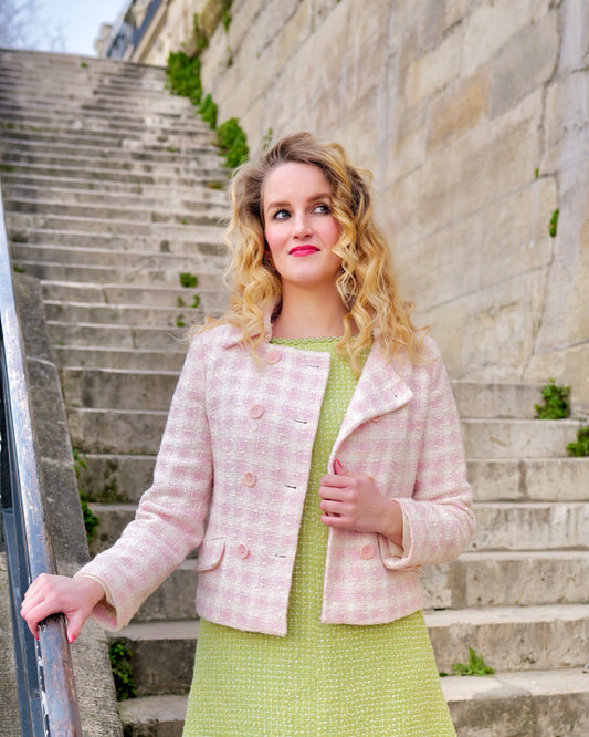 Vintage bouclé blazer - S