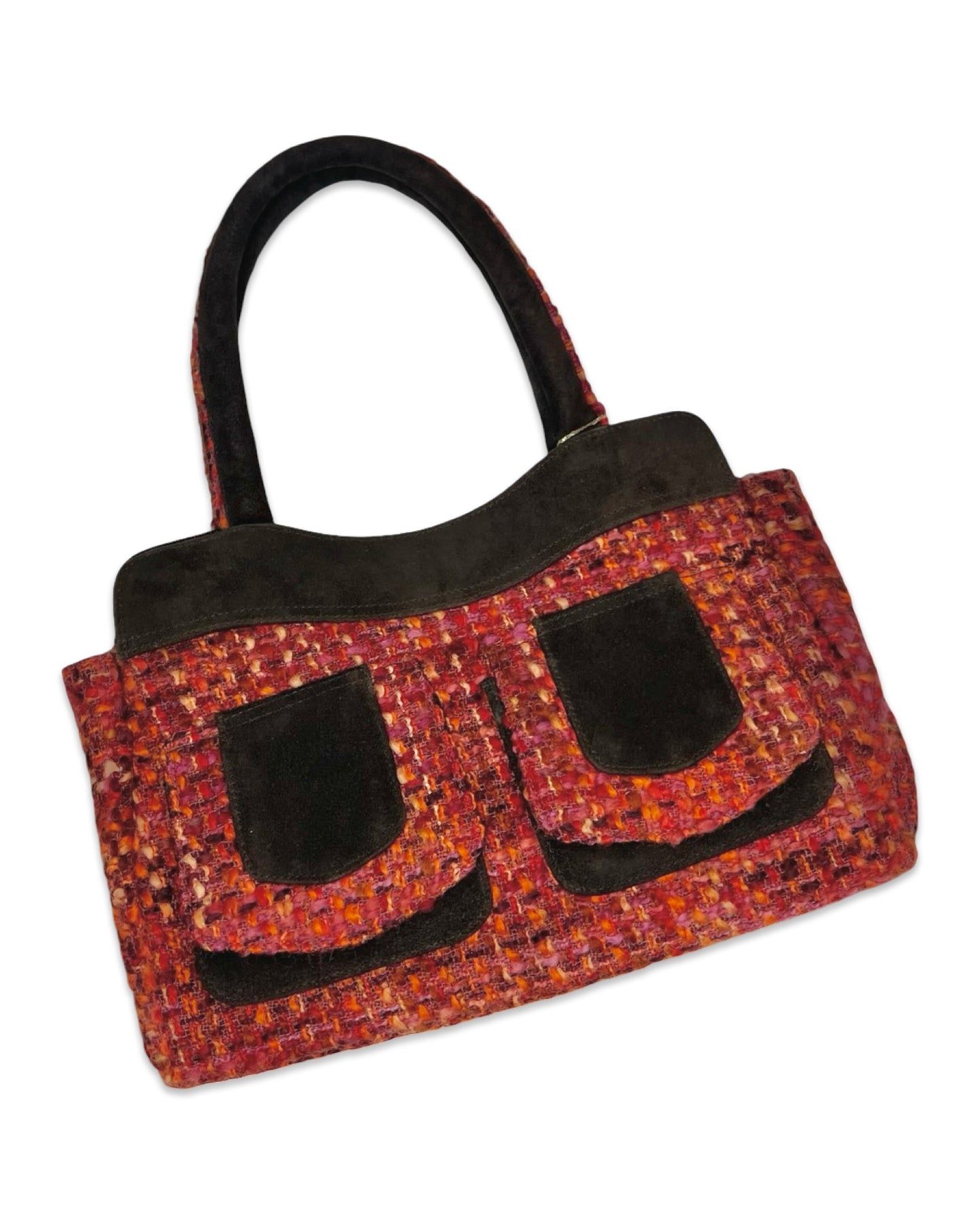 Vintage bouclé handtas