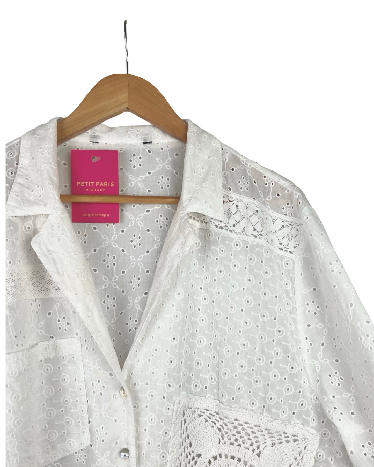 Broderie blouse - XXL