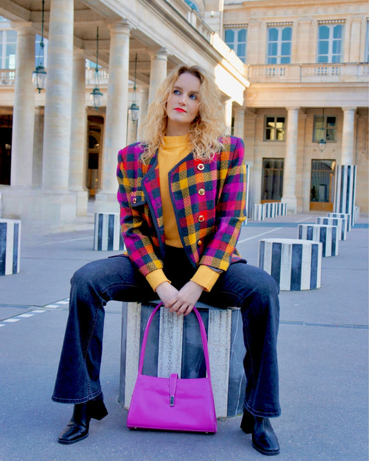 Vintage Geruite blazer - M - Petit Paris Vintage