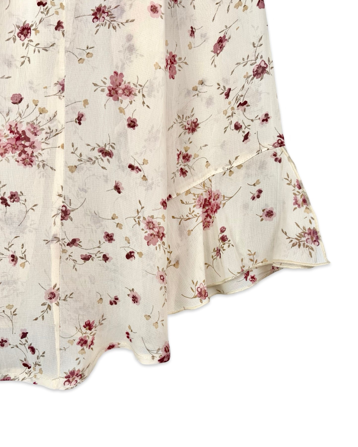 Vintage blouse met bloemenprint - M